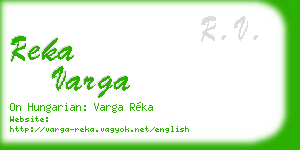 reka varga business card